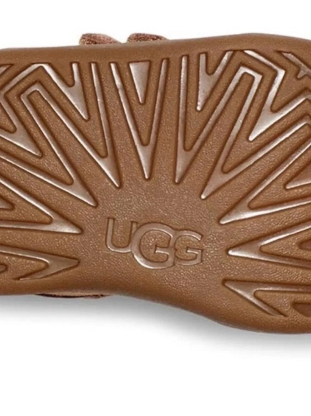 UGG Kids Chestnut Velcro Shearling-Trim Boots
